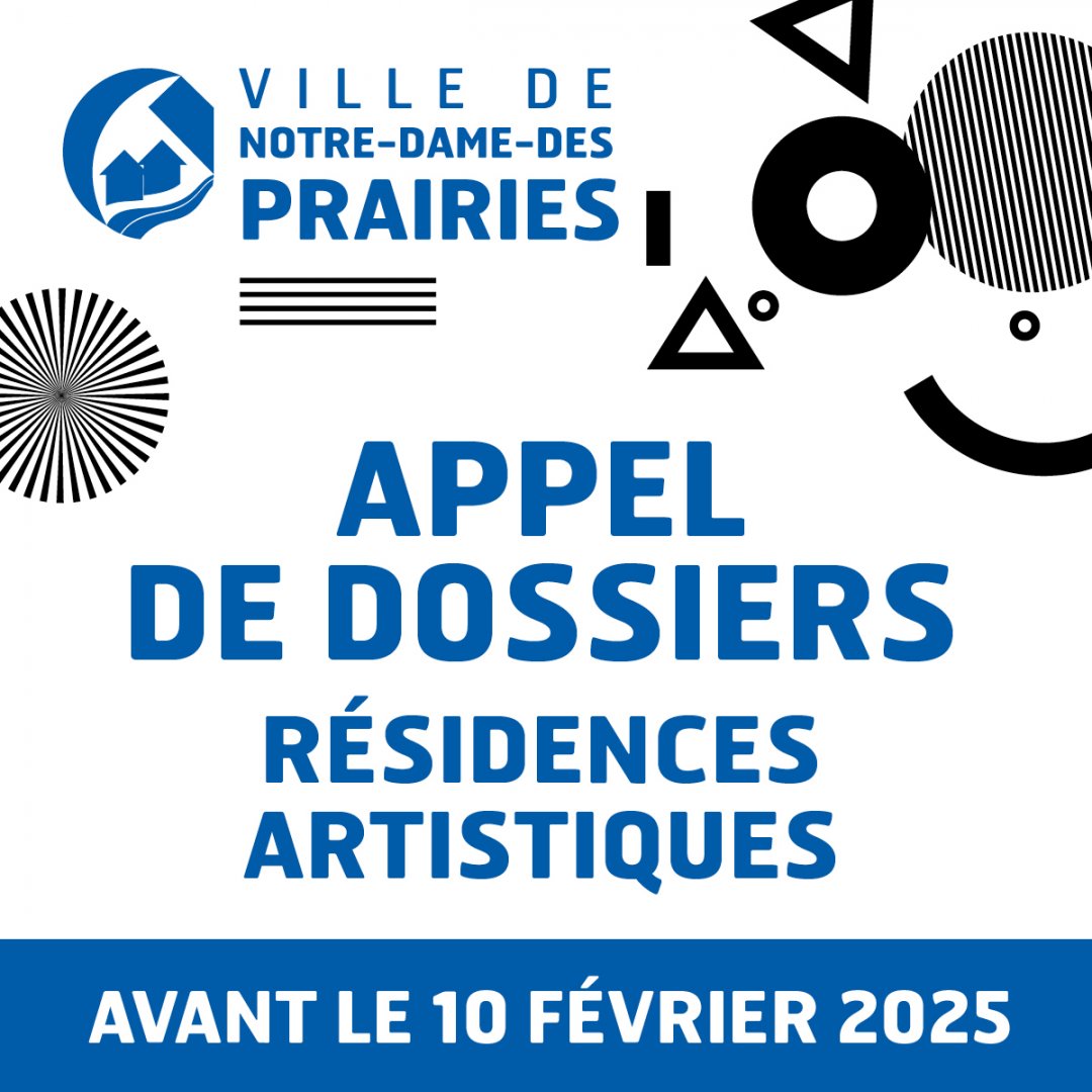 TERMINÉ - Appel de dossiers pour les résidences artistiques 2025-2026 - Notre-Dame-des-Prairies