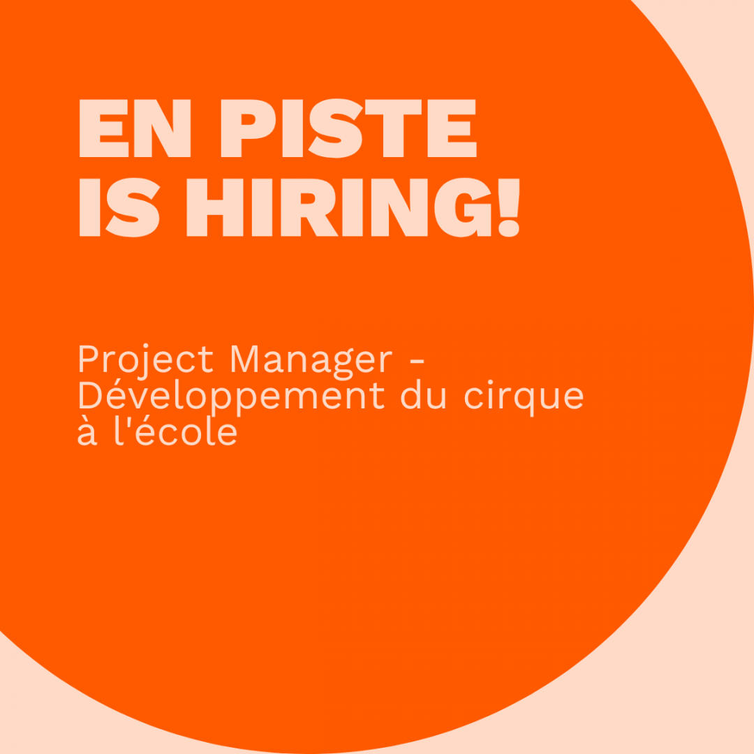 JOB OFFER - Project Manager - Circus development in schools