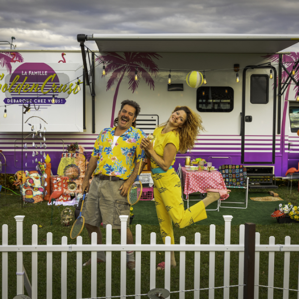 Philippe Trépanier, Tamara Bousquet | La famille GoldenCrust | Les deux de pique © Nicolas Descôteaux